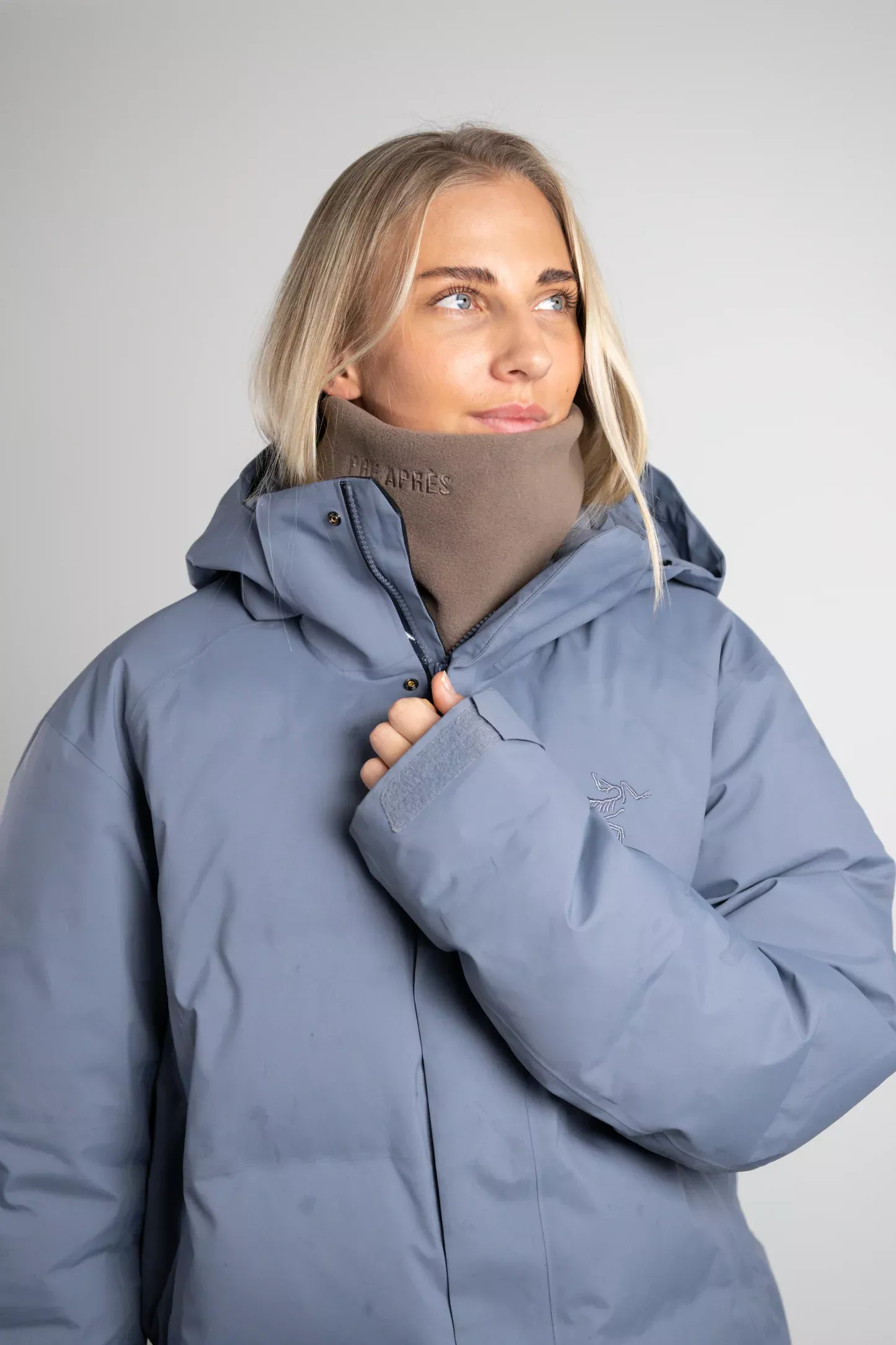 Pre Après Pre Après Fleece Neckwarmer Soft Brown Platou Sport 3