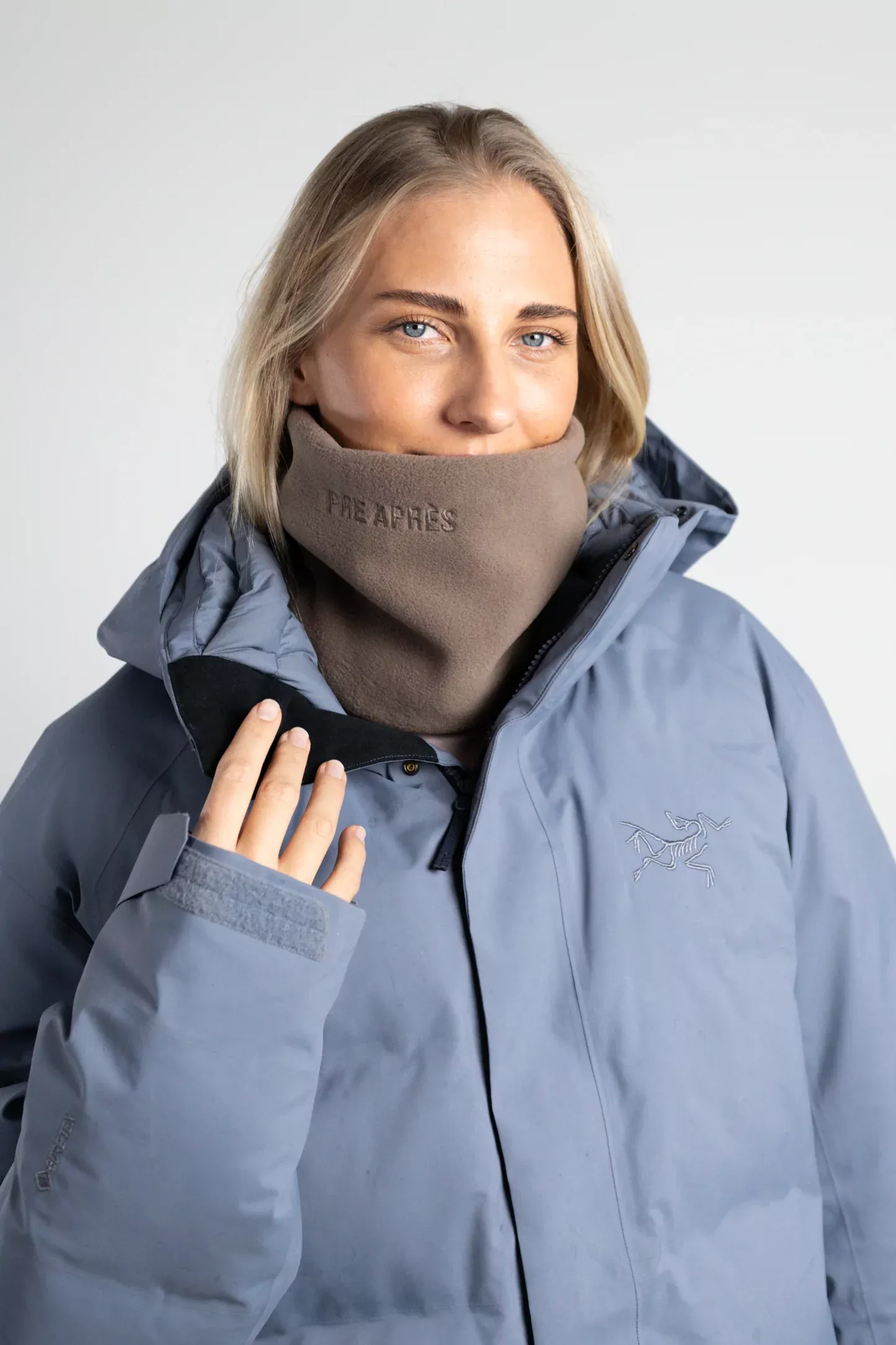 Pre Après Pre Après Fleece Neckwarmer Soft Brown Platou Sport 4