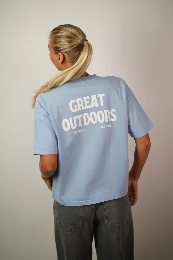 Pre Après Pre Après Great Outdoors Oversized Tee Blue Sky Platou Sport 1