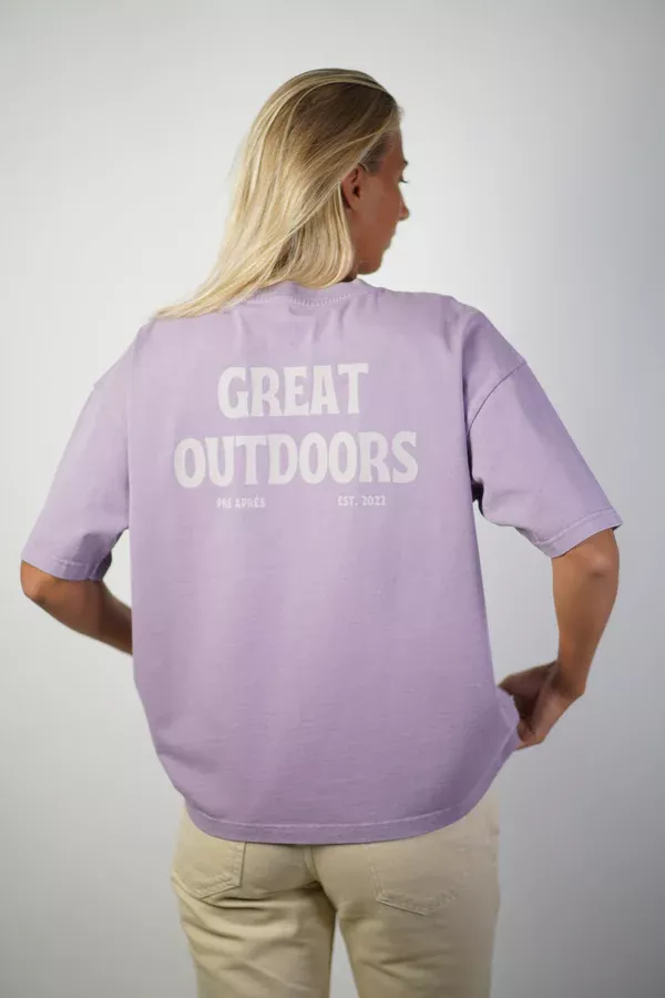 Pre Après Pre Après Great Outdoors Oversized Tee Dusty Lilac Platou Sport 1