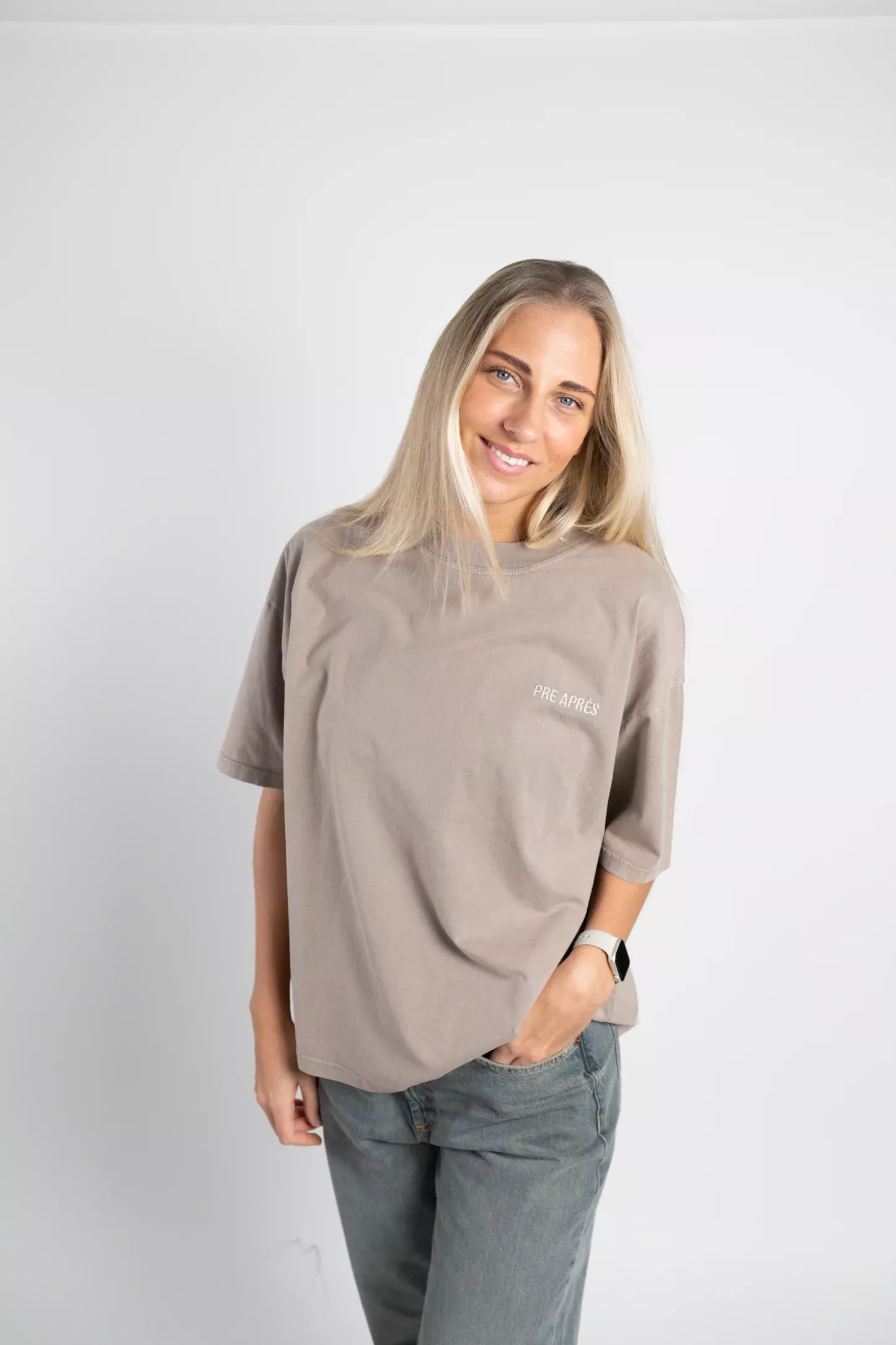 Pre Après Pre Après Great Outdoors Oversized Tee Rustic Brown Platou Sport 1