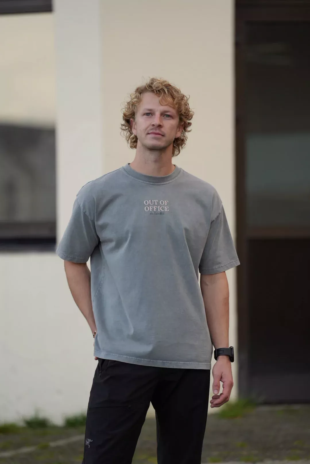 Pre Après Pre Après Out of Office Oversized Heavy Tee Stormy Blue Platou Sport 2