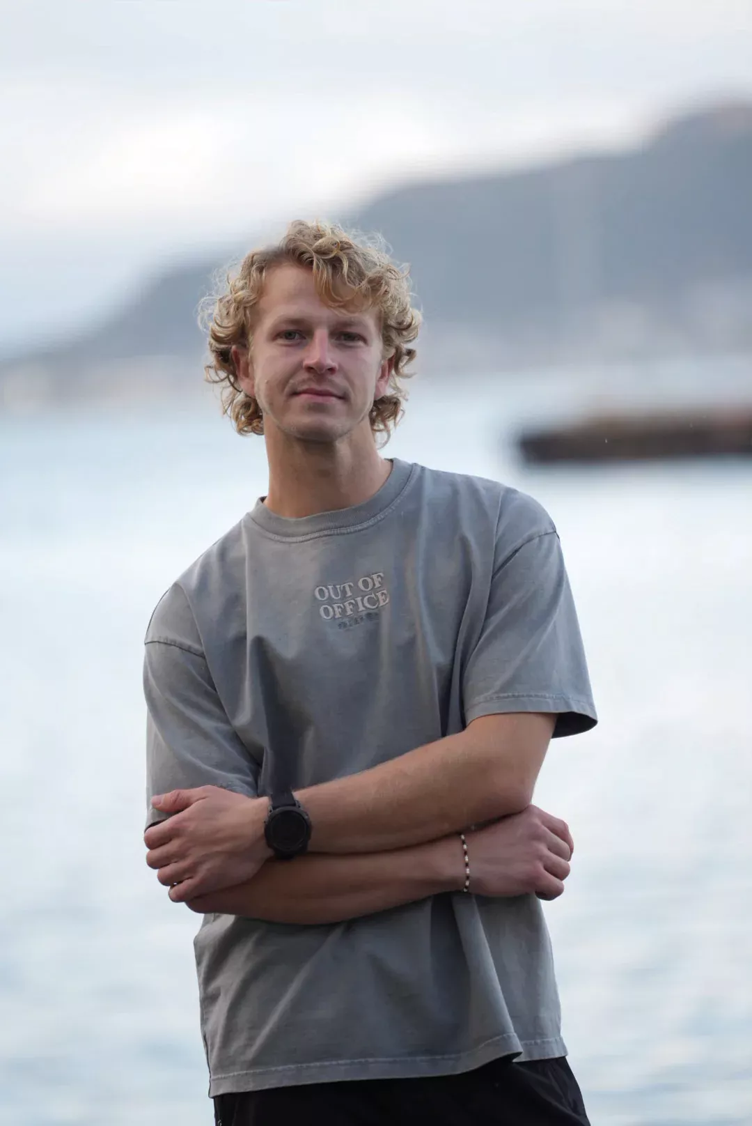 Pre Après Pre Après Out of Office Oversized Heavy Tee Stormy Blue Platou Sport 6