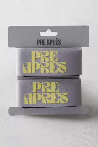 Pre Après Pre Après Pre Apres Retro Ski Strap Grey-Yellow Platou Sport 1