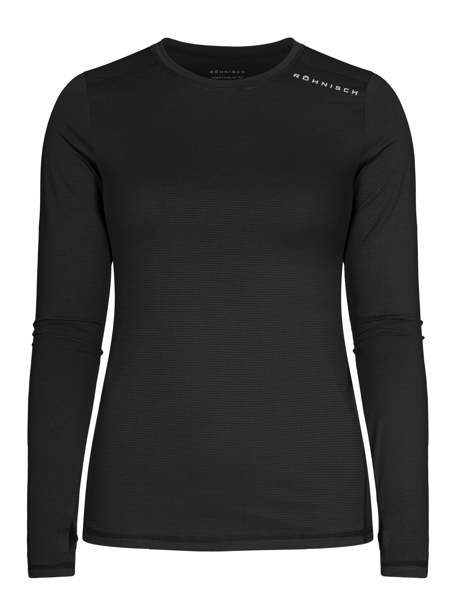 Röhnisch Röhnisch Jacquard Long Sleeve Black 111544 Platou Sport 1