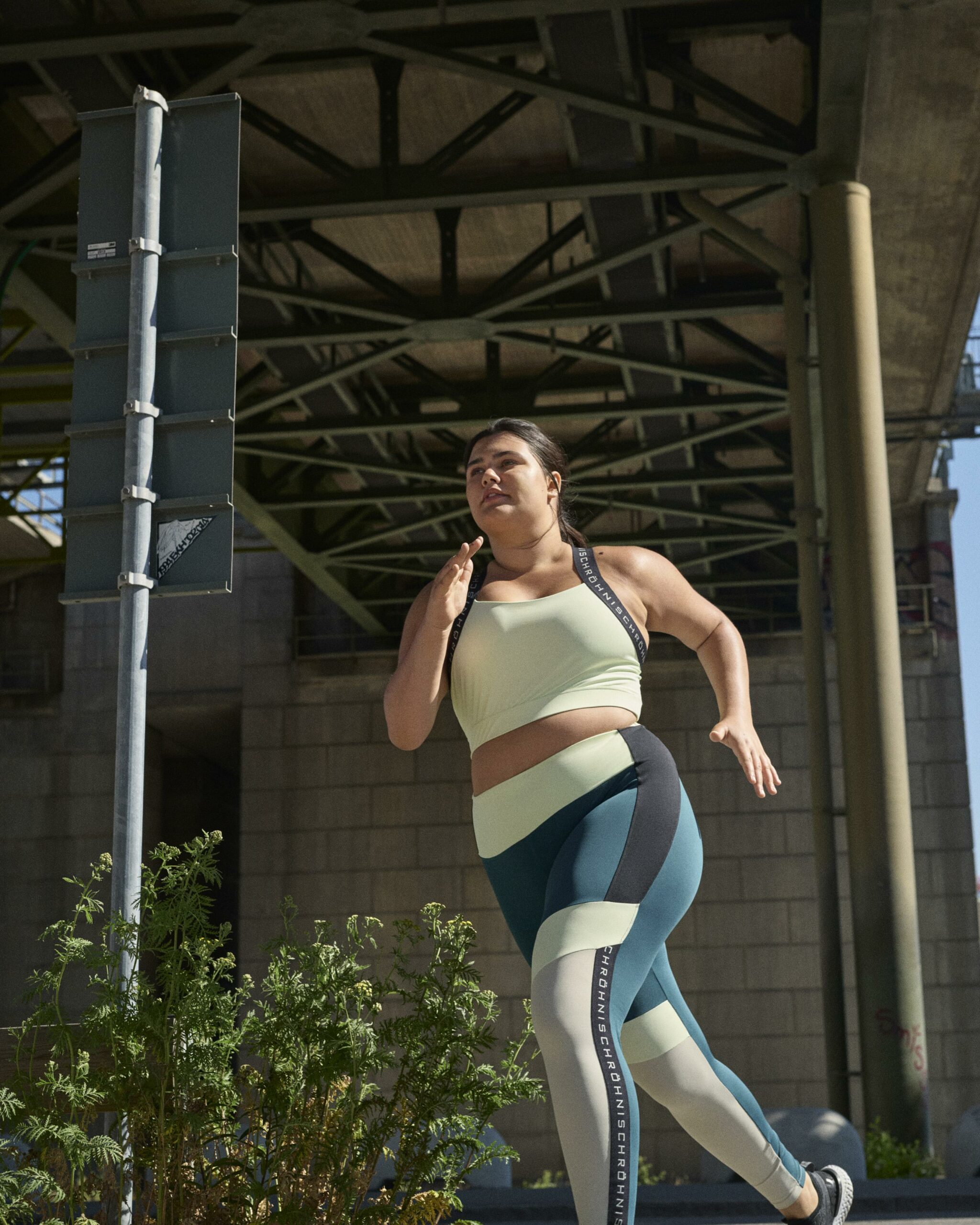 Röhnisch Röhnisch Kay Blocked Tights Pond Green 110520 Platou Sport 4