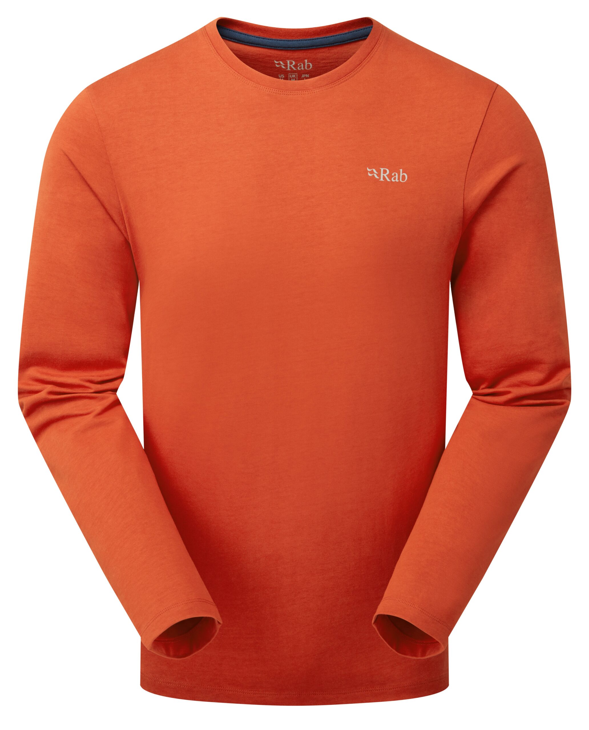Rab Rab Basecamp 3 Peak LS Tee Mens Red Clay QCC-11 Platou Sport 1