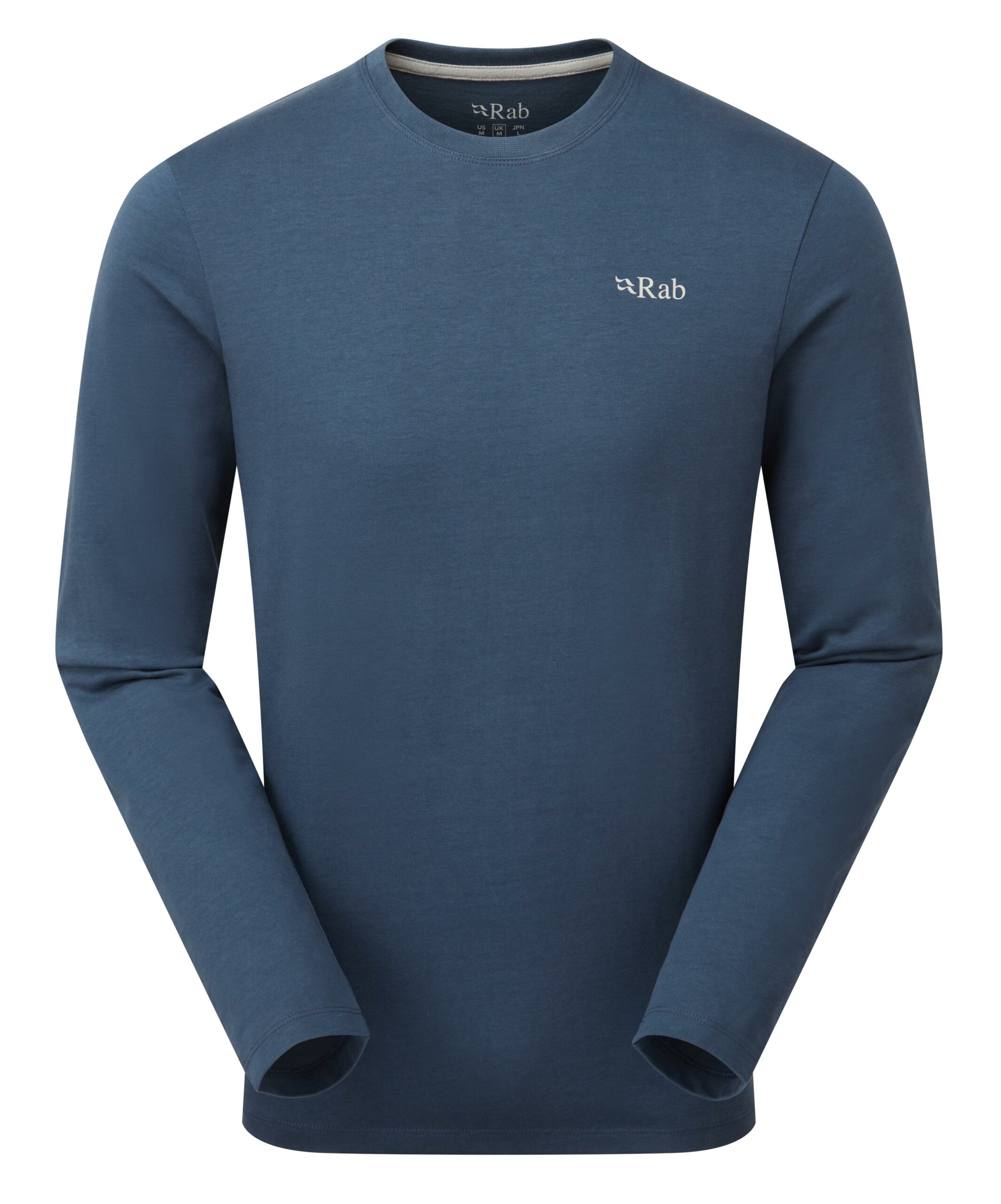 Rab Rab Basecamp 3 Peak LS Tee Mens Tempest Blue QCC-11 Platou Sport 1