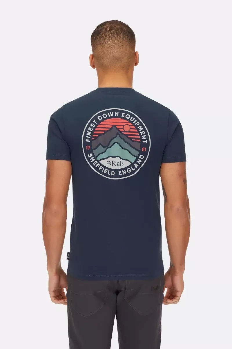 Rab Rab Basecamp 3 Peak Tee Tempest Blue QCC-05 Platou Sport 1