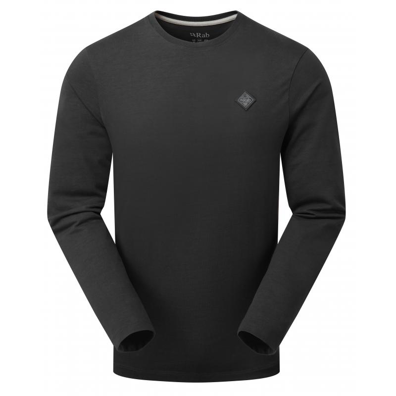 Rab Rab Basecamp Logo Badge LS Tee Mens Beluga QCC-10 Platou Sport 1