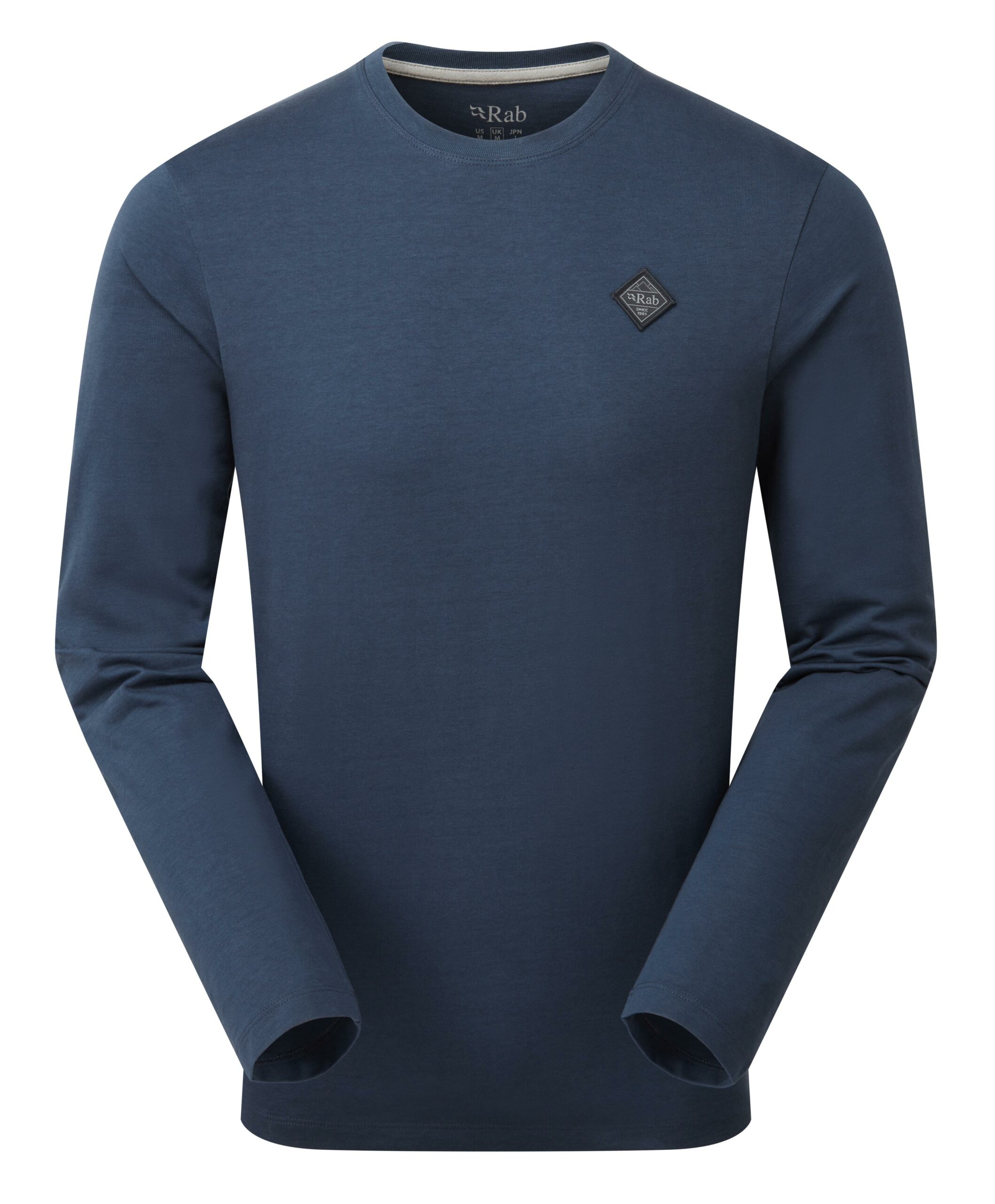 Rab Rab Basecamp Logo Badge Ls Tee Tempest Blue QCC-10 Platou Sport 1