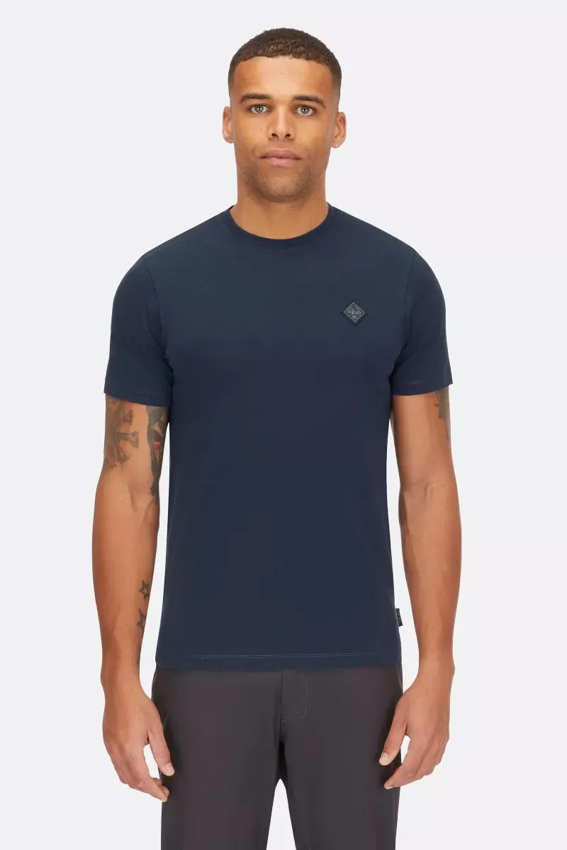 Rab Rab Basecamp Logo Badge Tee Tempest Blue QCC-09 Platou Sport 1
