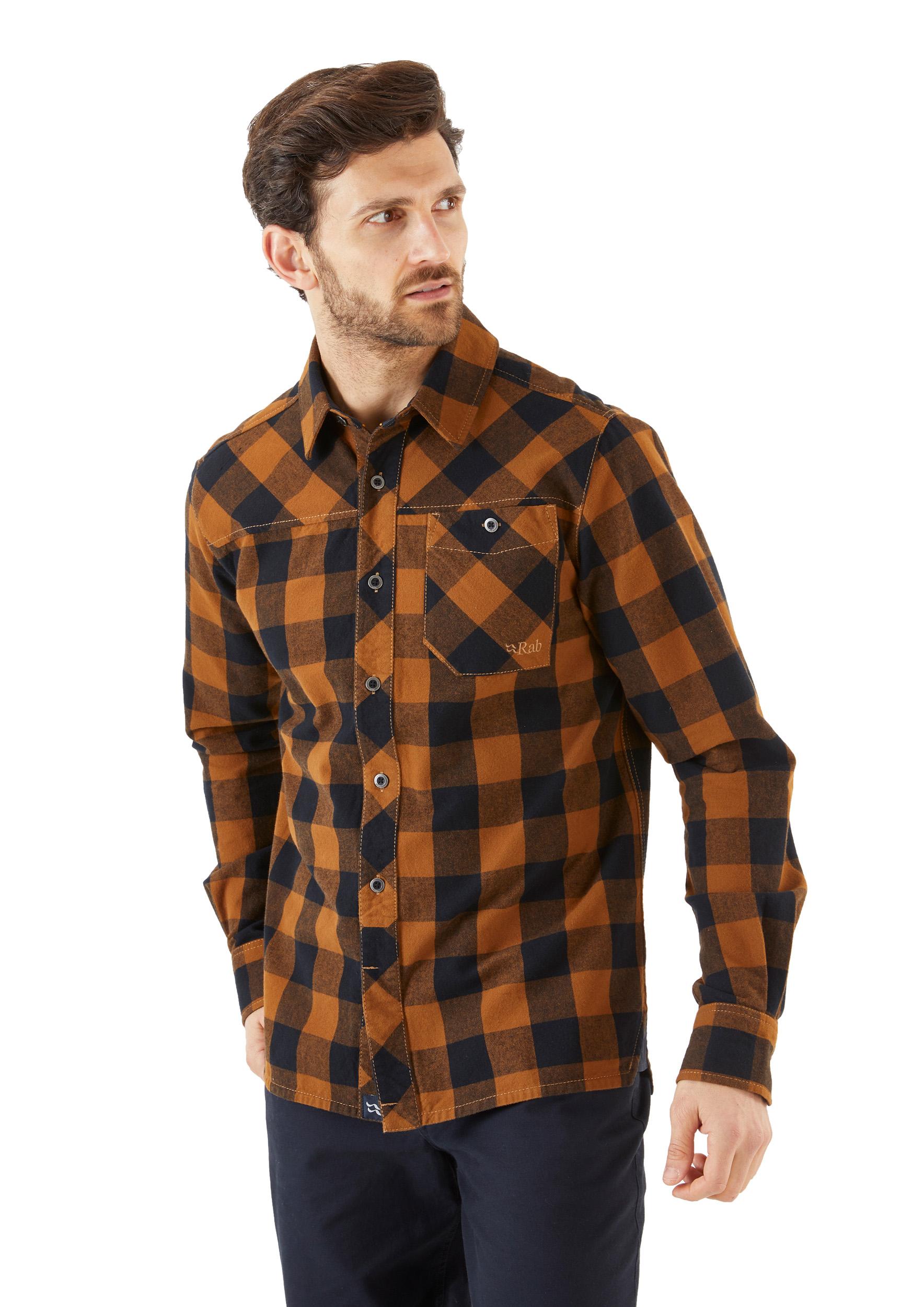 Rab Rab Boundary Shirt Caramel Check QBS-05 Platou Sport 1