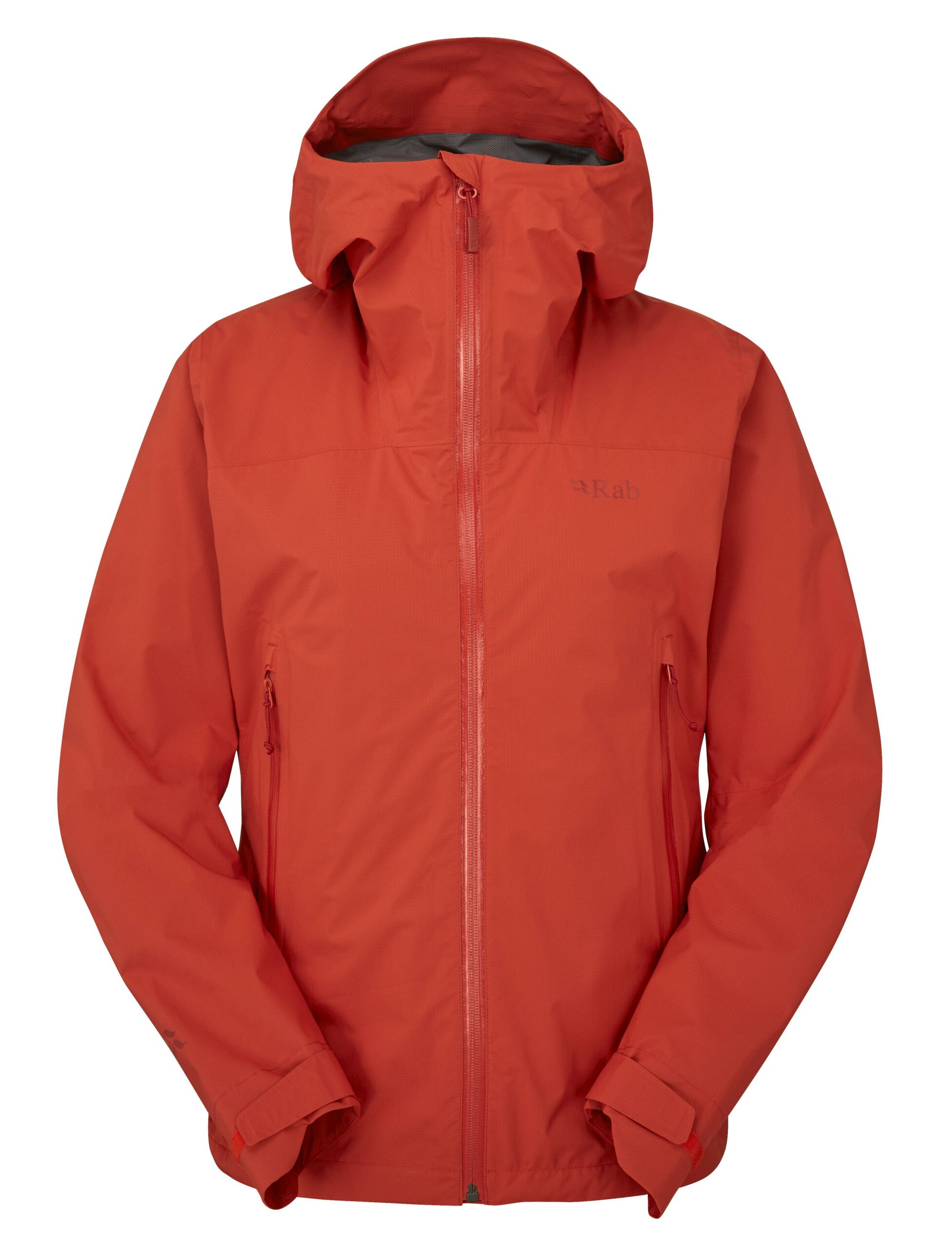 Rab Rab Downpour Light Jacket Womens Red Grapefruit QWG-91 Platou Sport 1