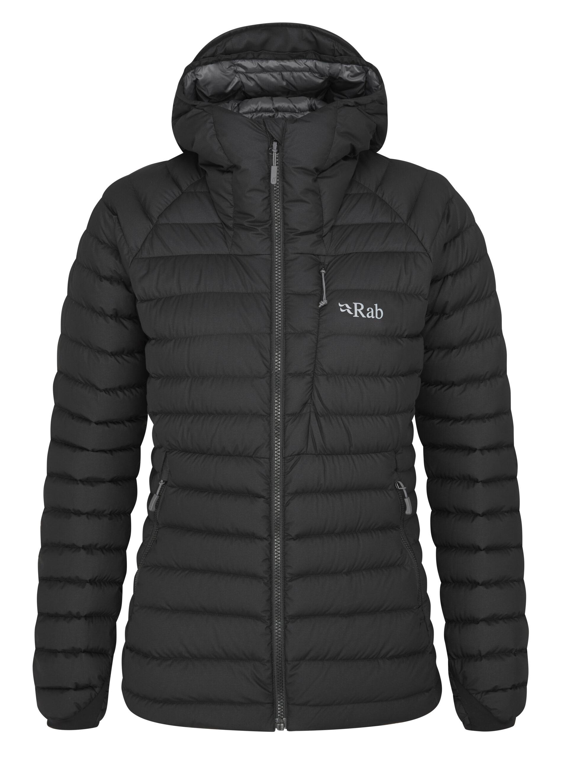 Rab Rab Infinity Microlight Jacket Womens Black QDB-23 Platou Sport 1