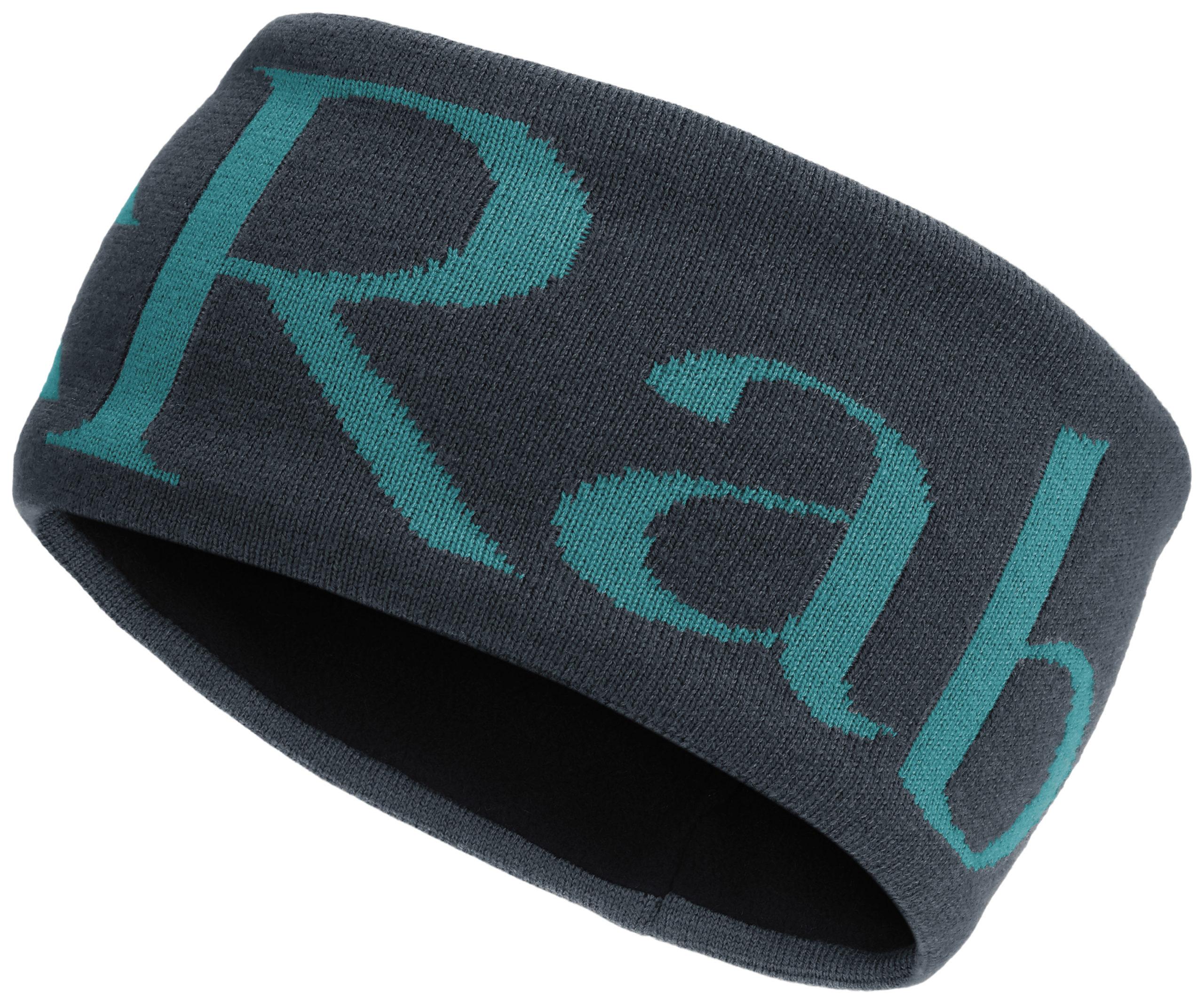 Rab Rab Knitted Logo Headband Ebony QAB-40 Platou Sport 1