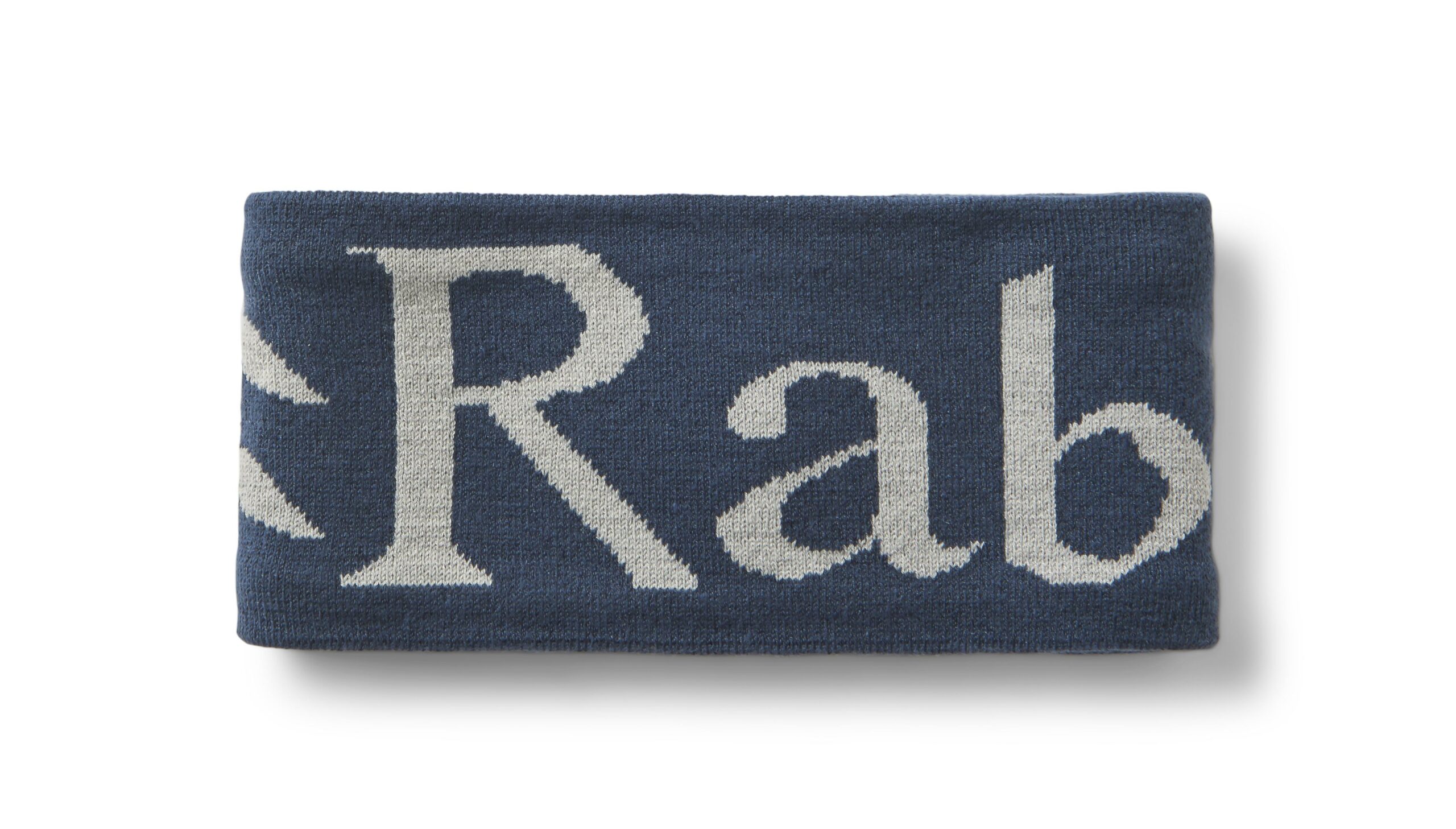 Rab Rab Knitted Logo Headband Tempest Blue-Light Zinc QAB-40 Platou Sport 1