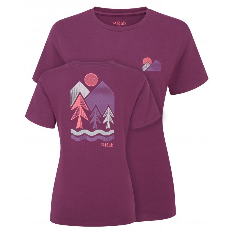 Rab Rab Tuku Vista Tee Womens Mulberry QCC-17 Platou Sport 1