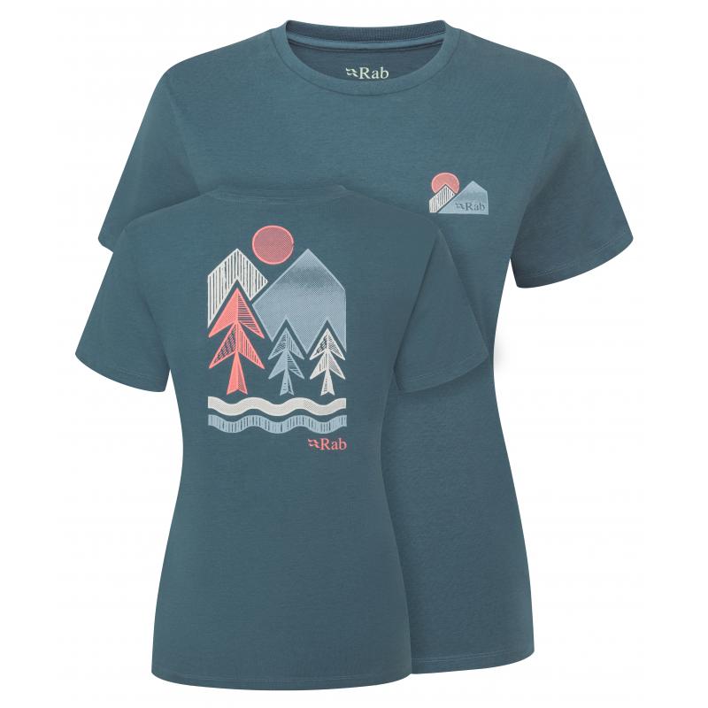 Rab Rab Tuku Vista Tee Womens Orion Blue QCC-17 Platou Sport 1