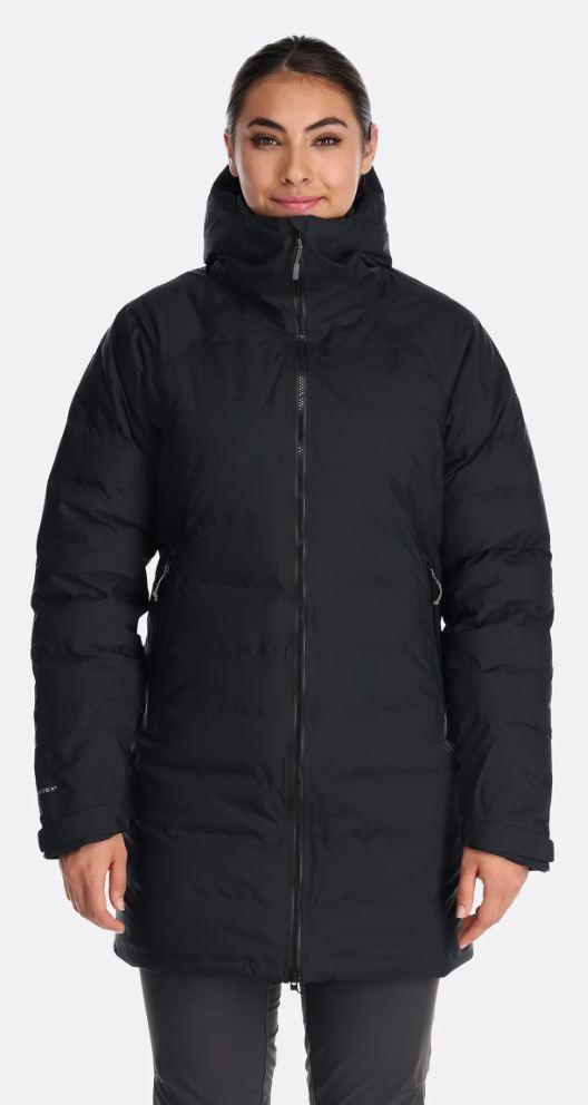 Rab Rab Valiance Parka Womens Black QDB-51 Platou Sport 1