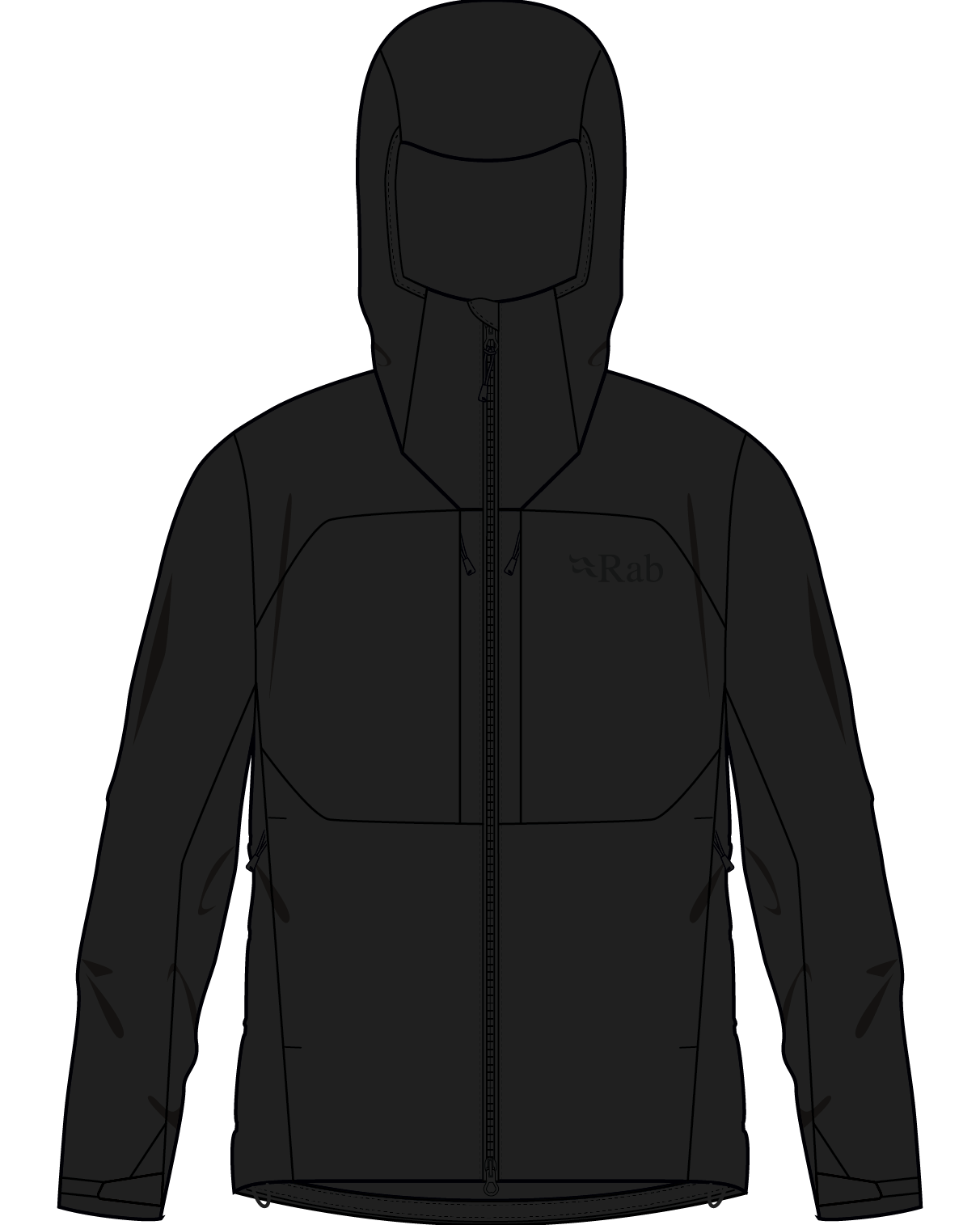 Rab Rab Xenair Alpine Jacket Black QIP-09 Platou Sport 1