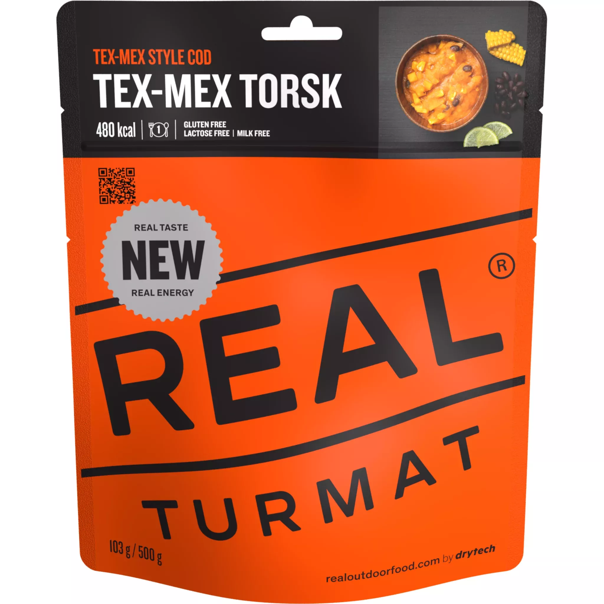 Real Turmat Real Turmat Tex-Mex Torsk Oransje 6022 Platou Sport 1