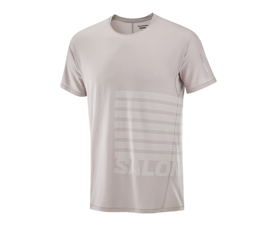Salomon Salomon Sense Aero Ss Tee Gfx Mens Etherea - White LC2694500 Platou Sport 1