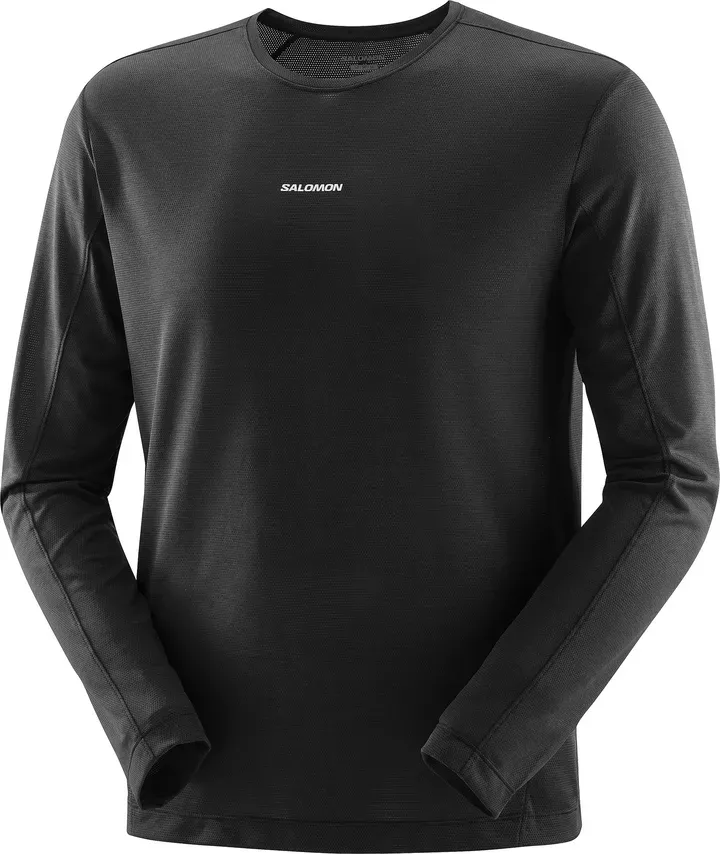 Salomon Salomon Shkout Core Ls Tee Mens Deep Black LC2424400 Platou Sport 1