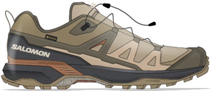 Salomon Salomon X Ultra 360 GTX Womens Safari-Hazelnut-Sierra L47742000 Platou Sport 1