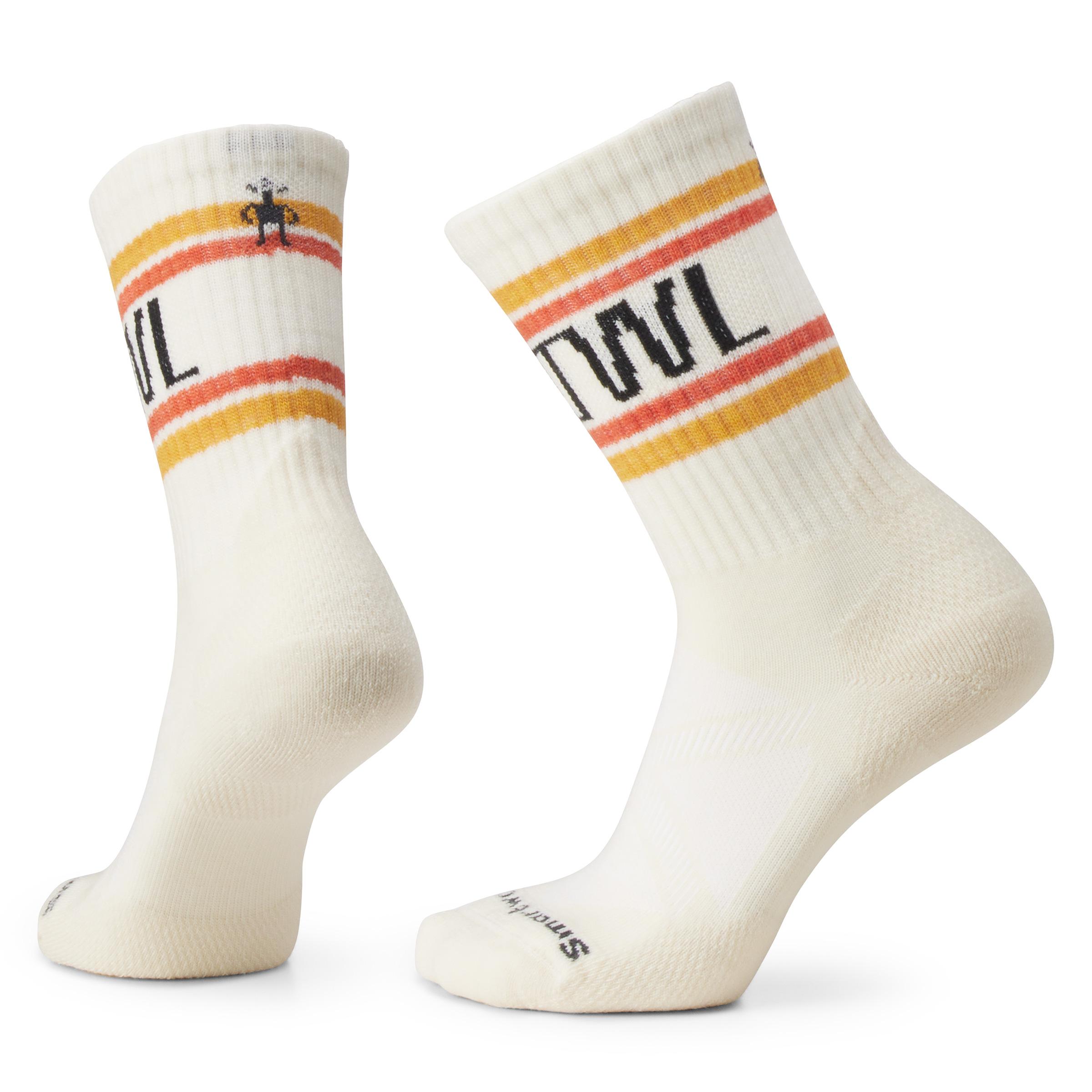 Smartwool Smartwool Athletic Smrtwl Retro Stripe Crew Socks Natural B02135 Platou Sport 1