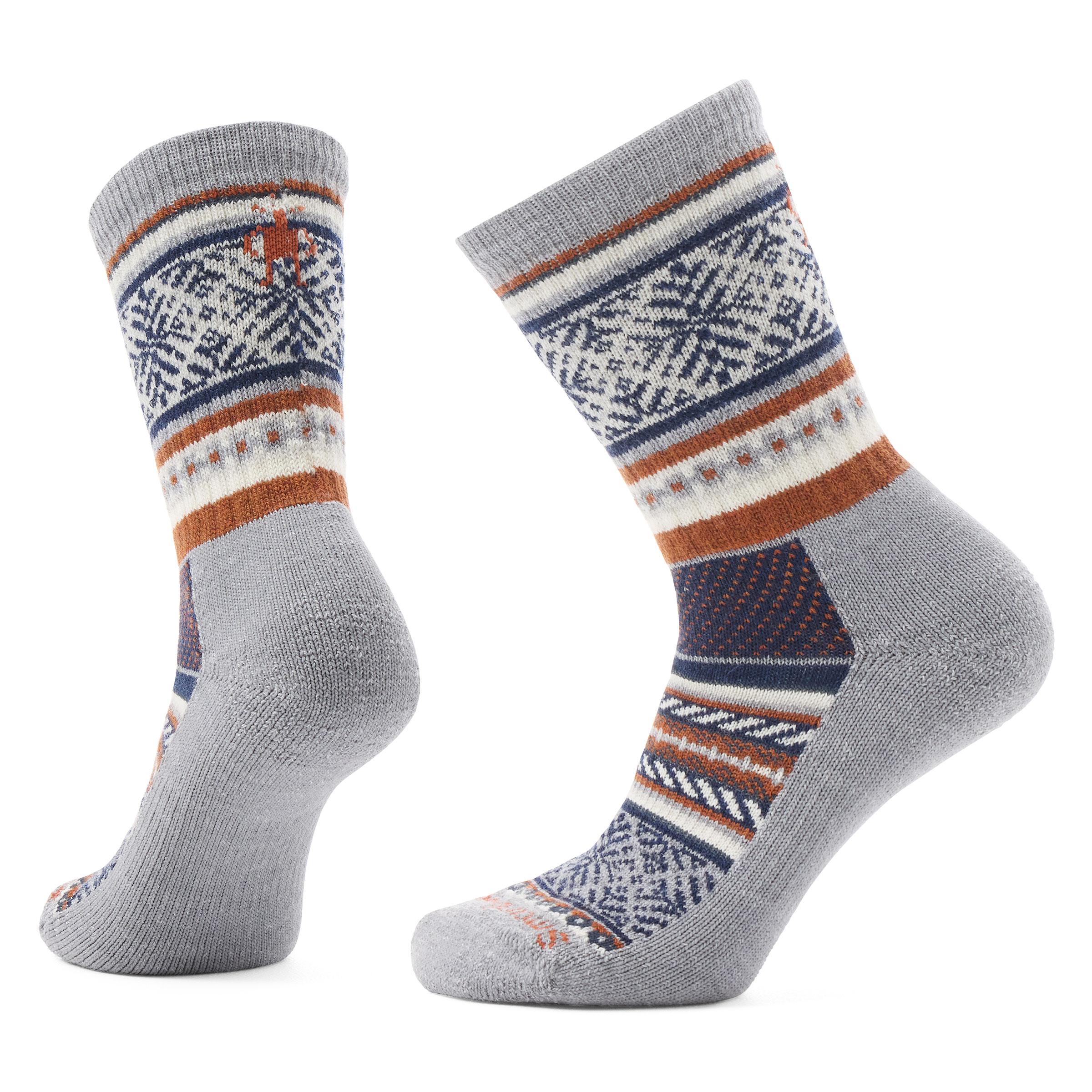 Smartwool Smartwool Everyday Cozy Fair Isle Sweater Crew Socks Light Gray B01881 Platou Sport 1