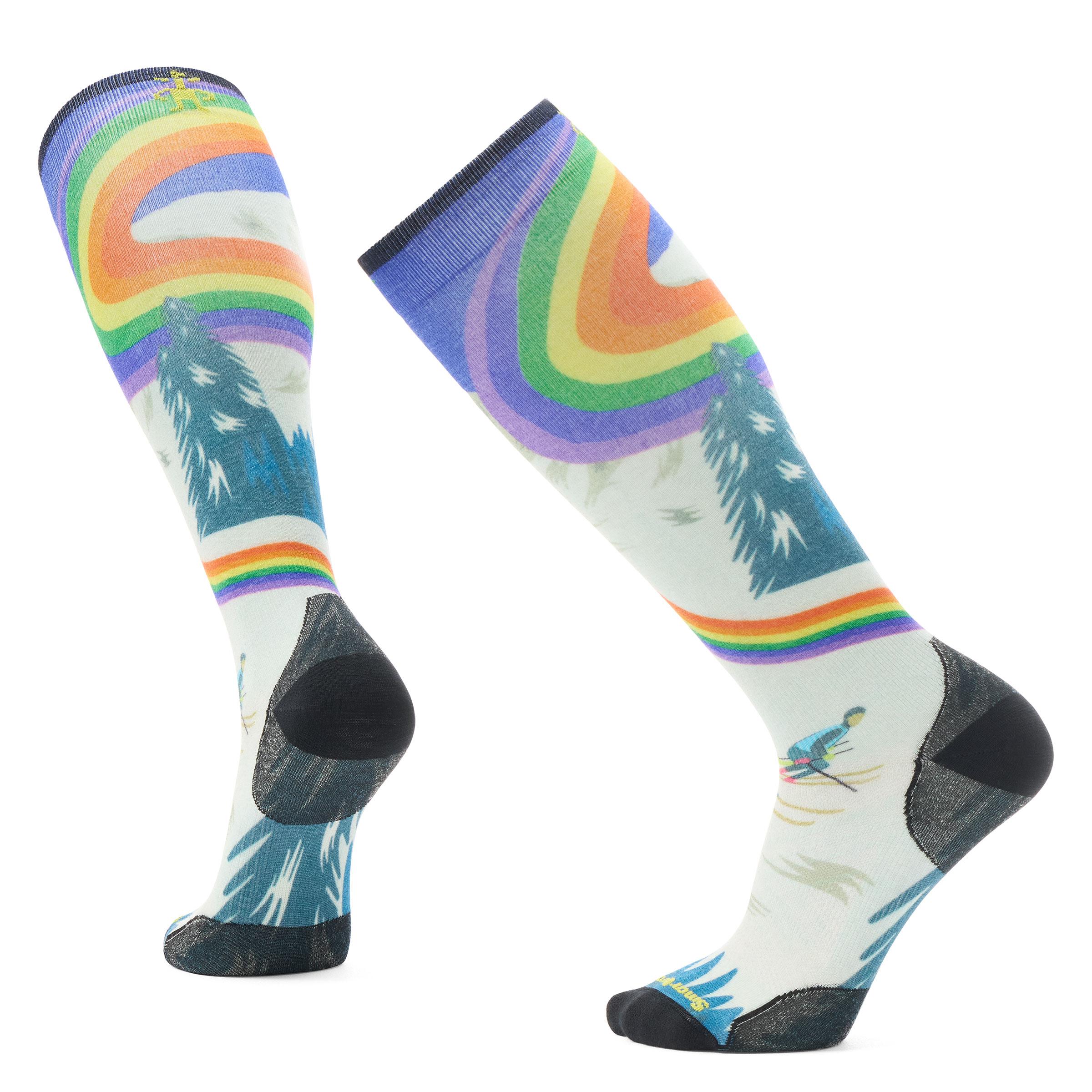 Smartwool Smartwool Ski Zero Cushion Rainbow Trails Print Otc Socks B02619 Platou Sport 1