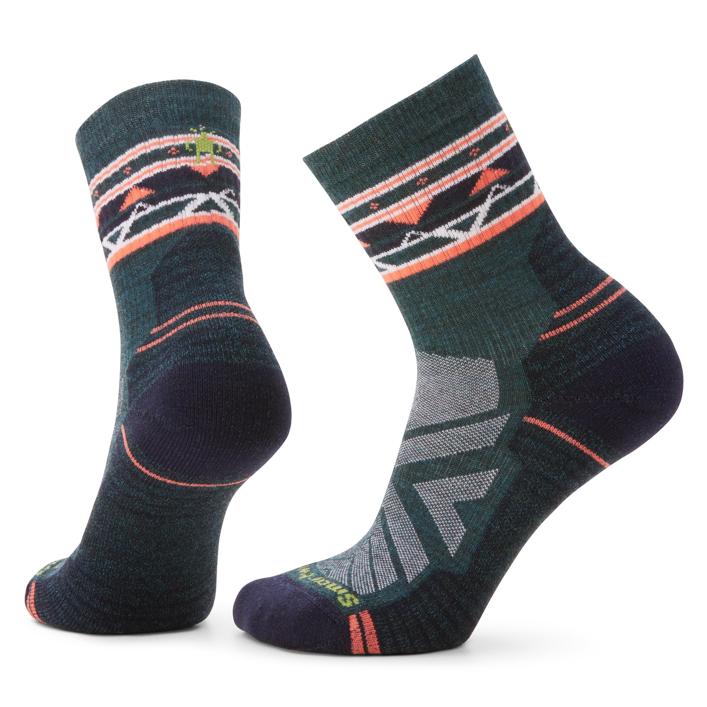 Smartwool Smartwool Women Hike Light Cushion Zig Zag Valley Mid Crew Socks Twilight Blue B01580 Platou Sport 1