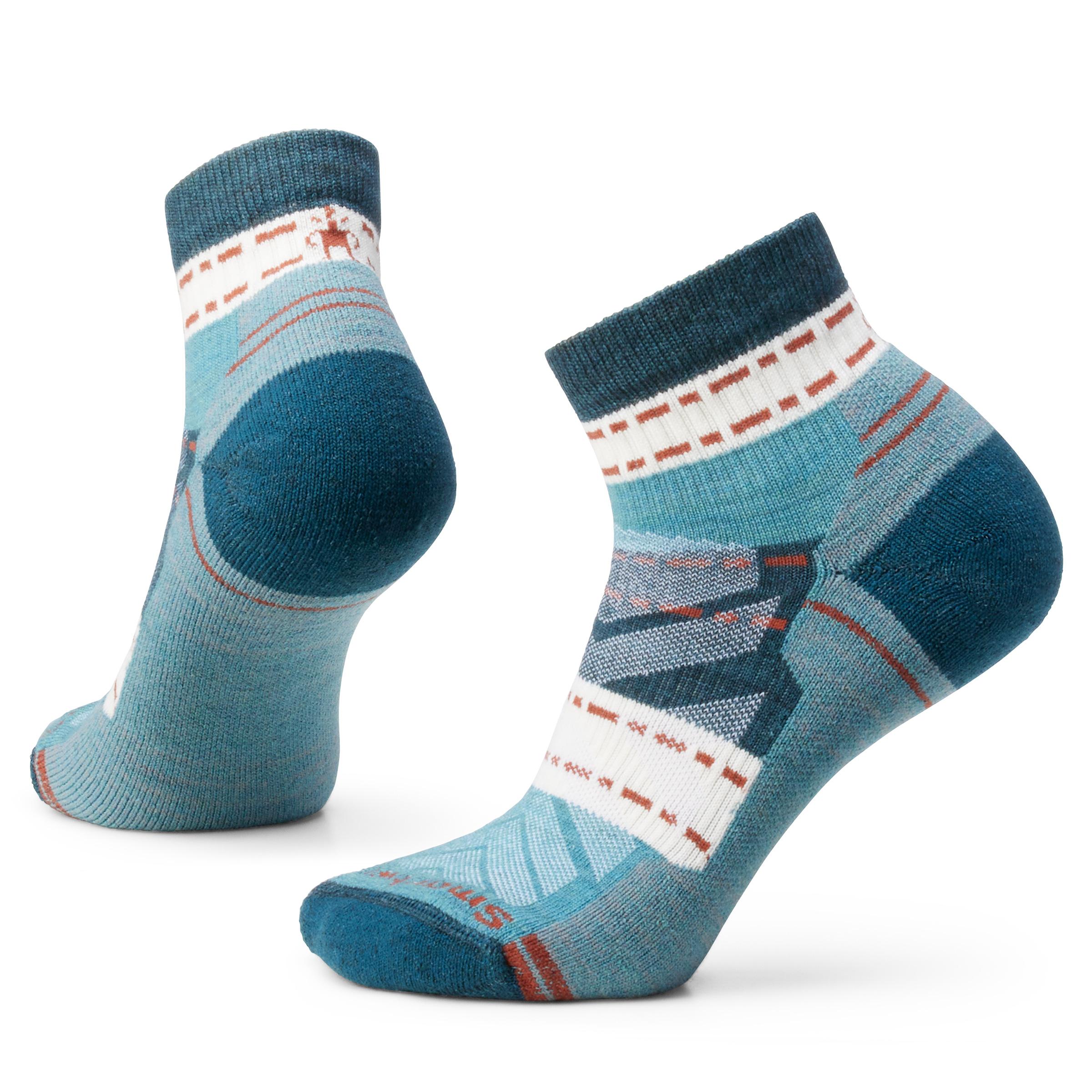 Smartwool Smartwool Womens Hike Light Cushion Margarita Ankle Socks Twilight Blue B01579 Platou Sport 1