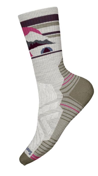 Smartwool Smartwool Womens Hike Light Cushion Mountain Moon Crew Socks Ash B02272 Platou Sport 1