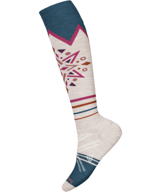 Smartwool Smartwool Womens Ski Full Cushion Mountain Snowflake Patter Moonbeam B01858 Platou Sport 1
