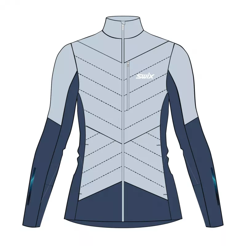Swix Swix Nordic Warm Hybrid Jacket Womens Ballad Blue 10086-25 Platou Sport 1