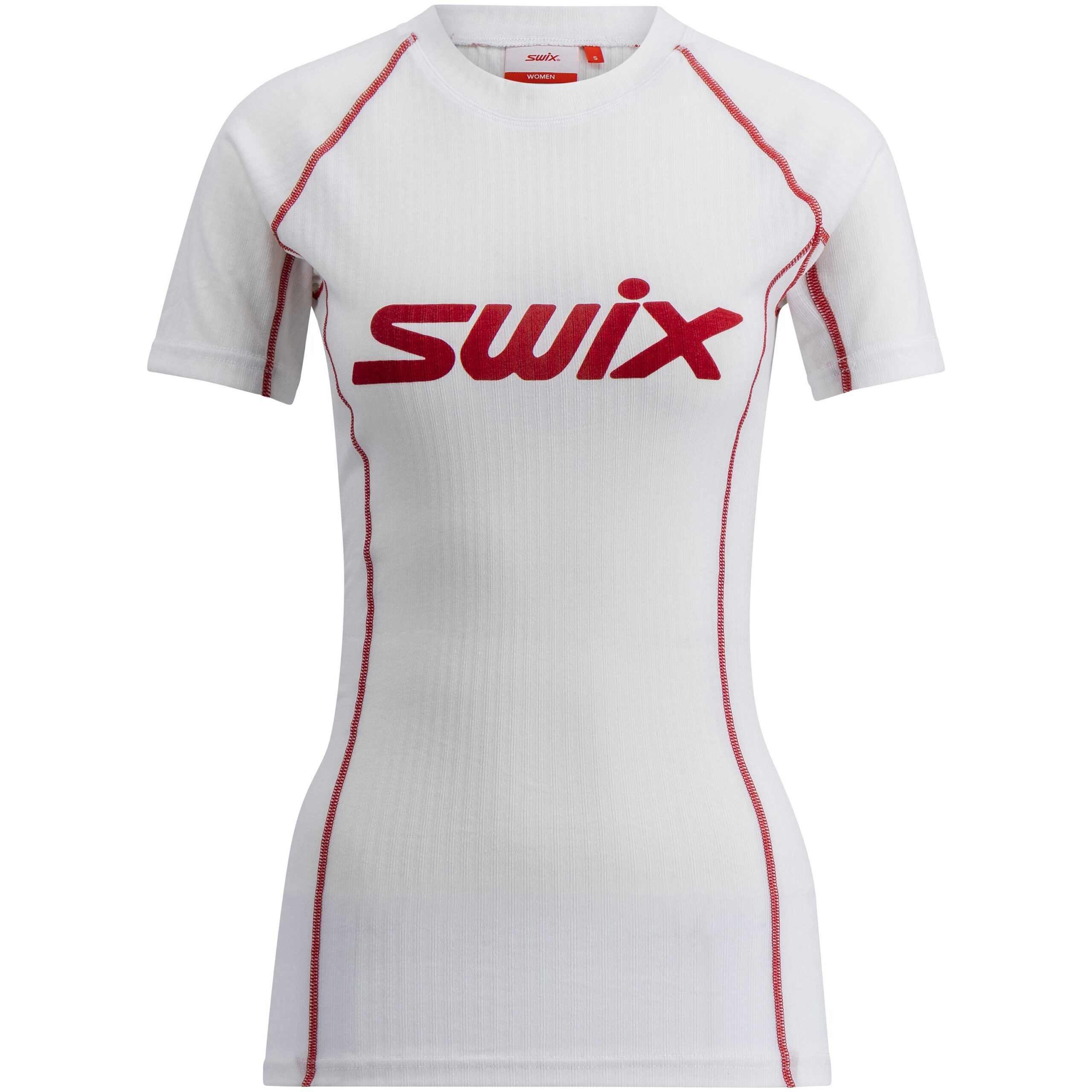 Swix Swix Racex Classic Short Sleeve Womens Bright White-Swix Red 10109-23 Platou Sport 1