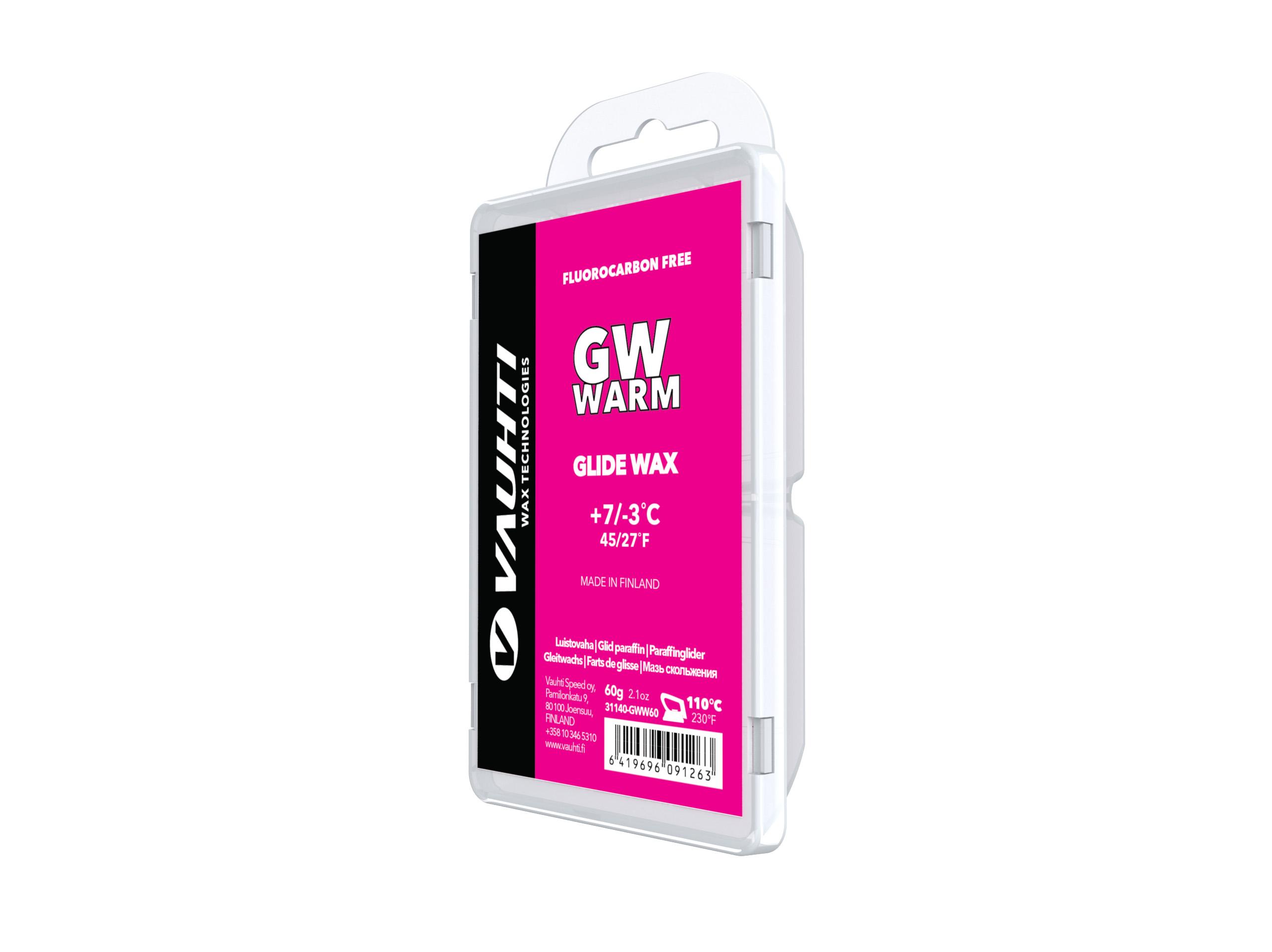 Vauhti Vauhti Glide Wax Warm Pink 60g GWWA60 Platou Sport 1