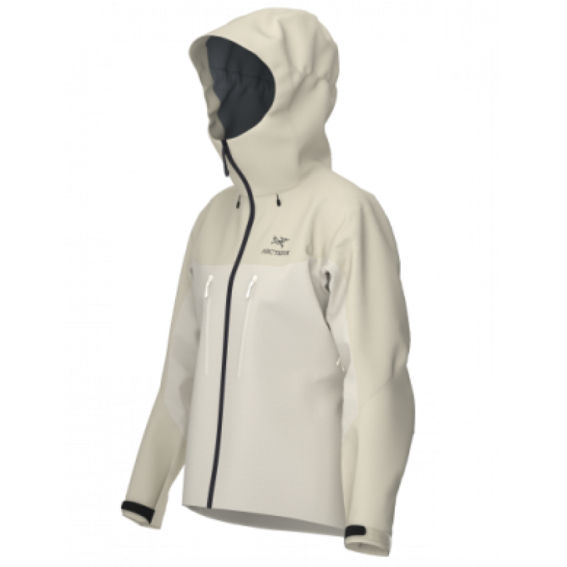 Arc'teryx Alpha Jacket Womens Sea Salt/Arctic Silk - Bilde 3