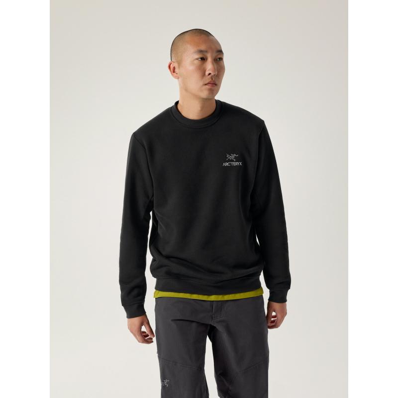Arc'teryx Emblem Fleece Crew Mens Dk Stratus