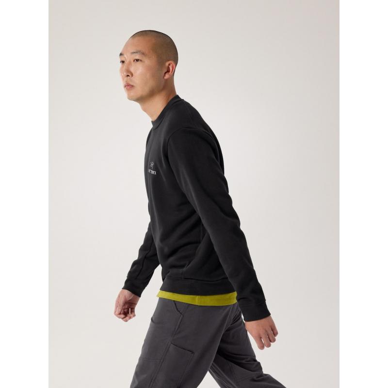 Arc'teryx Emblem Fleece Crew Mens Dk Stratus - Bilde 2