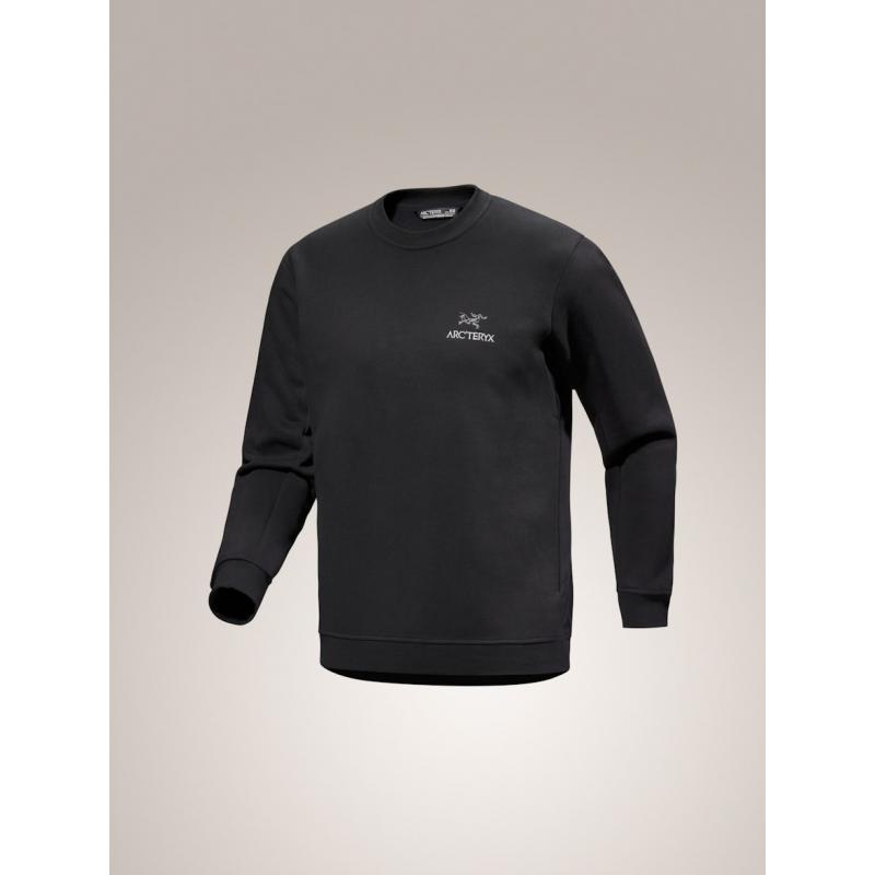 Arc'teryx Emblem Fleece Crew Mens Dk Stratus - Bilde 3
