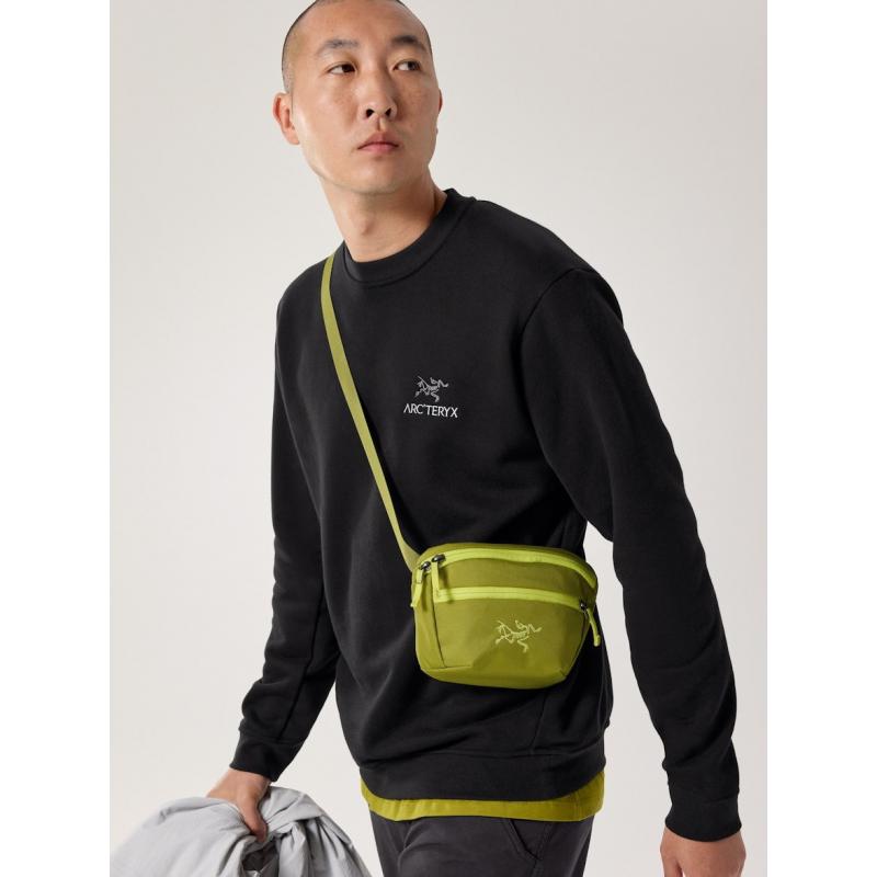 Arc'teryx Emblem Fleece Crew Mens Dk Stratus - Bilde 6