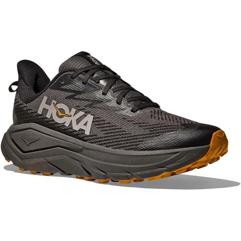Hoka Challenger 8 GTX Mens Asphalt Grey/Varsity Yellow Asphalt Grey/Varsity