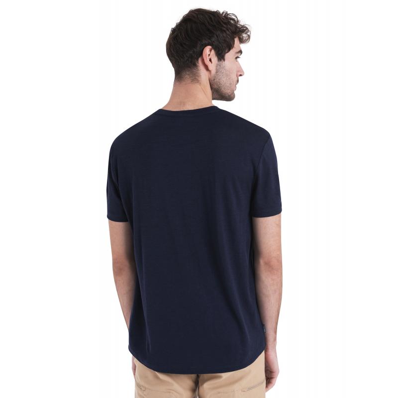 Icebreaker Icebreaker Mens Merino 150 Tech Lite III SS Tee Tech Head Midnight Navy 0A56WV Platou Sport Bergen 2