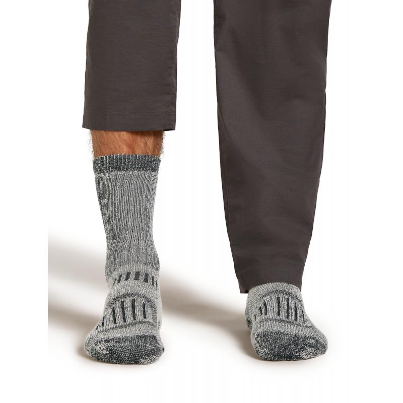Icebreaker Icebreaker Mens Merino Hike+ Mountaineer Mid Calf Jet HTHR-Black 0A57AO Platou Sport Bergen 2