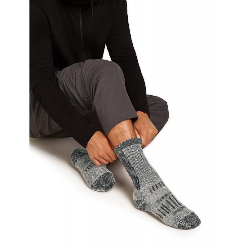 Icebreaker Icebreaker Mens Merino Hike+ Mountaineer Mid Calf Jet HTHR-Black 0A57AO Platou Sport Bergen 4