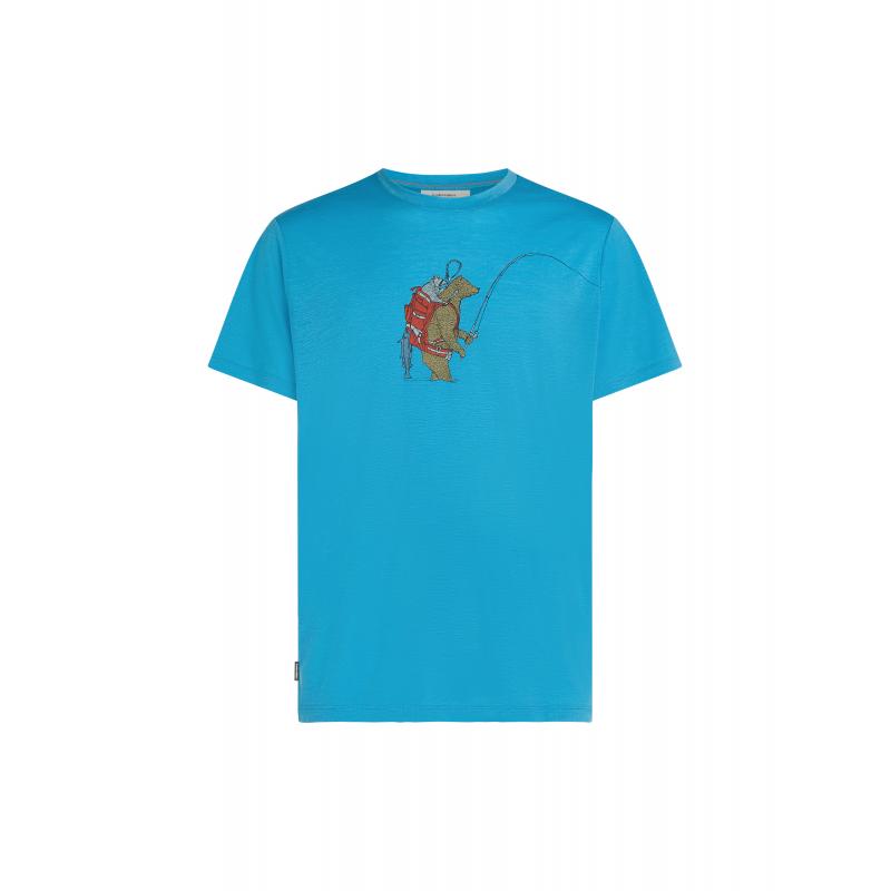 Icebreaker Icebreaker Mens Merion 150 Tech Lite SS Tee Bear Catch Arctic 0A57FU Platou Sport Bergen 1