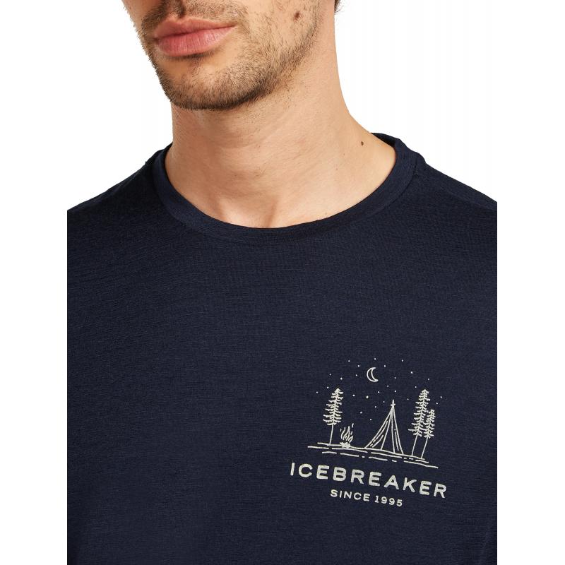 Icebreaker Icebreaker Mens Merion 150 Tech Lite SS Tee Peaceful Pass Midnight Navy 0A57FQ Platou Sport Bergen 6
